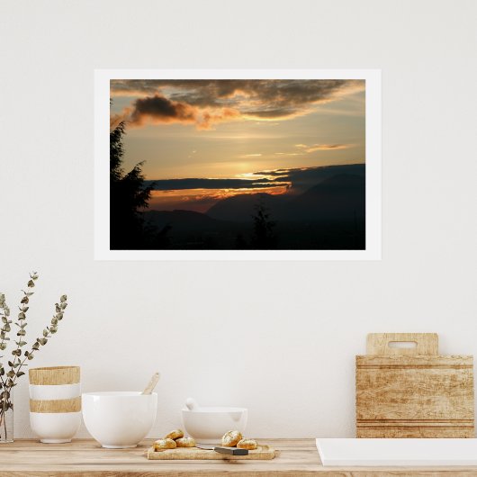 Brandwolken Poster (Küche)