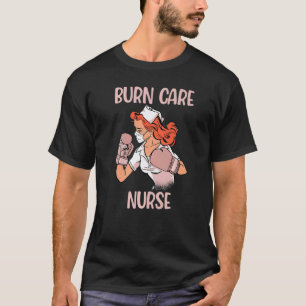 Brandwunden-Pflegekrankenschwester Boxhandschuhe K T-Shirt