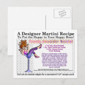 Brandy Alexander Martini Rezpe Postcard Postkarte (Vorne/Hinten)
