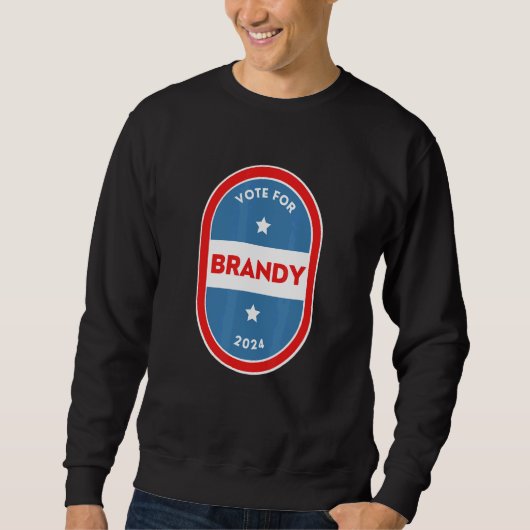 Brandy  Bartender Political Election Parody 2024 Sweatshirt (Vorderseite)