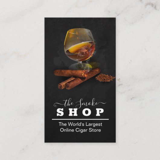 Brandy / Cigars Store Visitenkarte (Vorderseite)