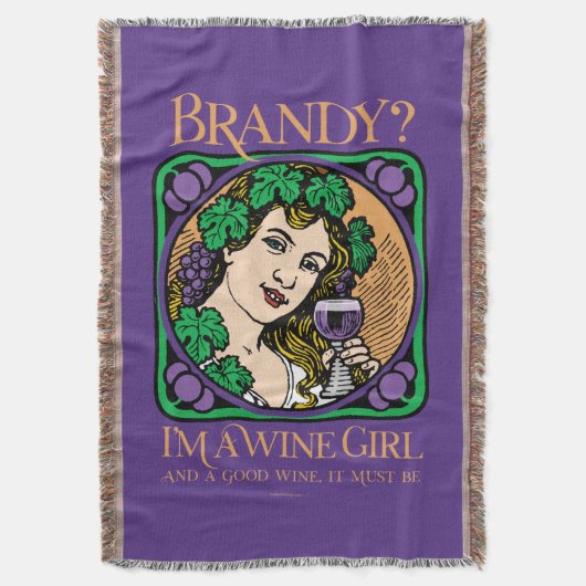Brandy (Ich bin ein Weinmädchen) Decke (Vorderseite Vertikal)