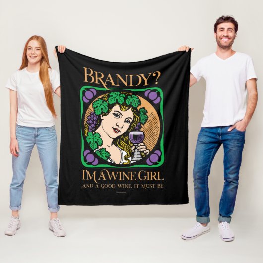 Brandy (Ich bin ein Weinmädchen) Fleecedecke (Beispiel)