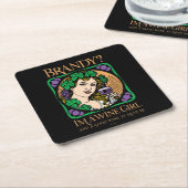 Brandy (Ich bin ein Weinmädchen) Rechteckiger Pappuntersetzer (angewinkelt)