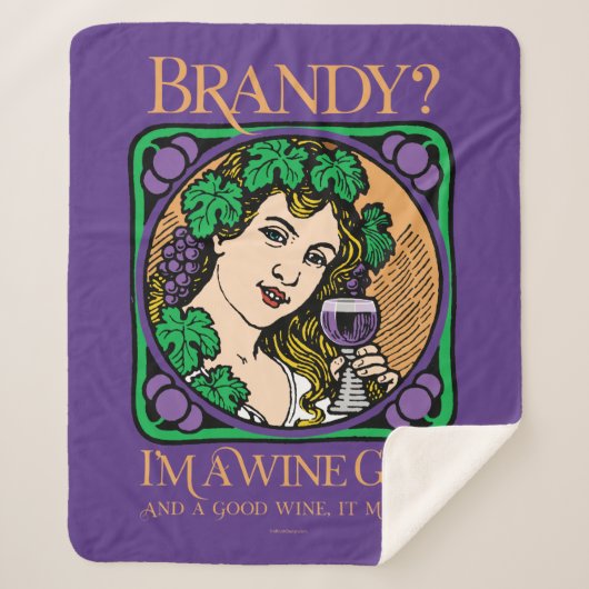 Brandy (Ich bin ein Weinmädchen) Sherpadecke (Vorderseite)