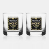 Brandy Lover Quinquagenarian Birthday Whiskyglas (Vorderseite)