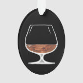Brandy oder Bourbon Personalisiert Ornament (Rückseite)