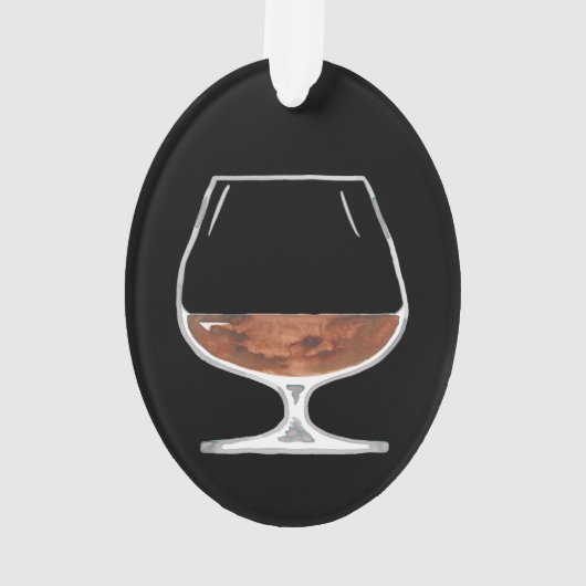 Brandy oder Bourbon Personalisiert Ornament (Rückseite)