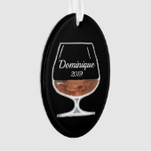 Brandy oder Bourbon Personalisiert Ornament (Vorderseite)