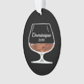 Brandy oder Bourbon Personalisiert Ornament (Vorderseite)