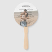 Brandy Simple Foto Modern Wedding Program Fächer (Rückseite)