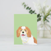 Brandy The Blenheim Cavalier King Charles Spaniel Postkarte (Stehend Vorderseite)