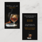 Brandy/Zigarrengeschäft Visitenkarte (Vorne/Hinten)