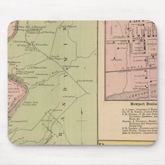 Brandyweinbanken Mousepad (Vorne)