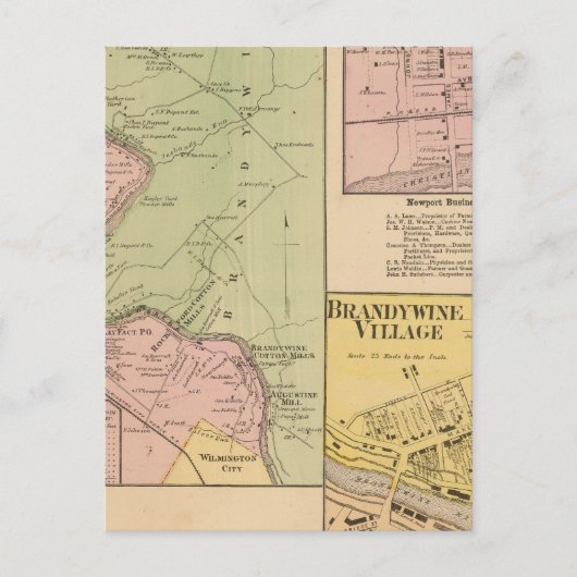 Brandywine Banks Postkarte (Vorderseite)