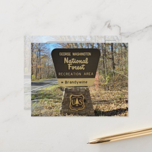 Brandywine Campground Postkarte (Vorderseite/Rückseite Beispiel)