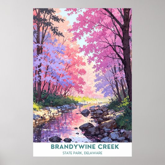 Brandywine Creek Staat Park, Delaware Poster (Vorne)