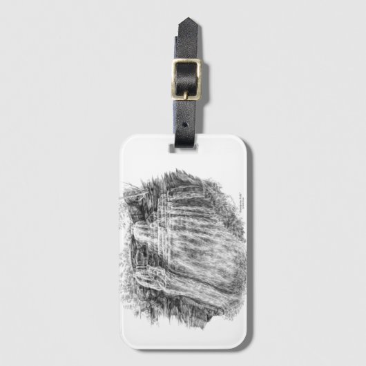 Brandywine Falls (CVNP) Gepäckanhänger (Vorderseite Vertikal)