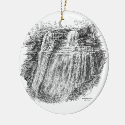 Brandywine Falls (CVNP) Keramik Ornament (Links)