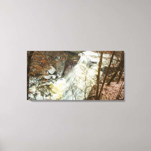 Brandywine Falls in Winter, Ohio Leinwanddruck (Vorderseite)