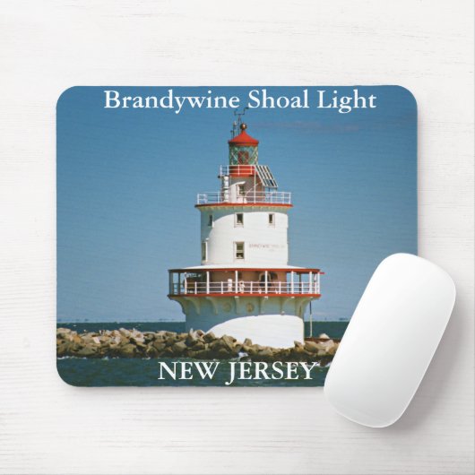 Brandywine Shoal Light, New Jersey Mousepad (Mit Mouse)