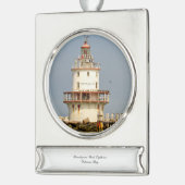 Brandywine Shoal Lighthouse Banner-Ornament Silber (Links)