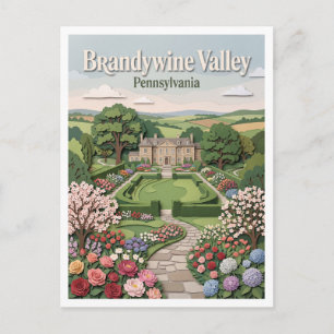 Brandywine Valley Garden Estates Chadds Ford Postkarte