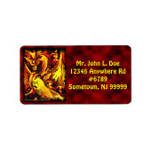 Brandzeichen Adressaufkleber (Vorne)