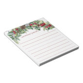 Brandzweig, Holly Berries, Holly-Blätter Notizblock (angewinkelt)
