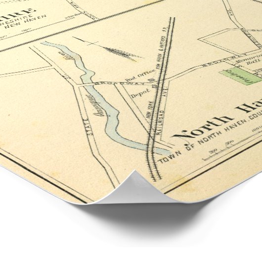 Branford, Cheshire, N Haven Poster (Ecke)