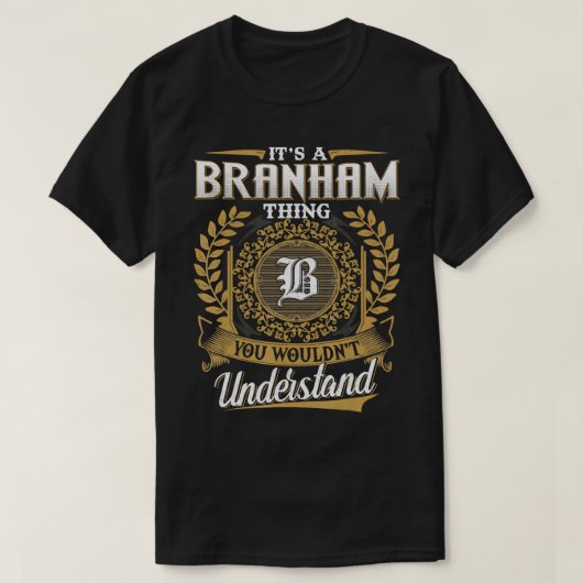 BRANHAM Familie Nachname BRANHAM Nachname Personal T-Shirt (Design vorne)