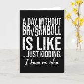 Brännboll-Sportgeschenkidee Karte (Gelbe Blume)