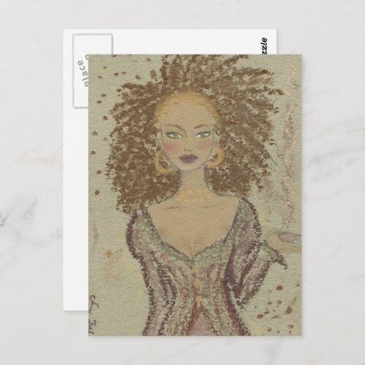 branquinha neguinha postkarte (Vorne/Hinten)