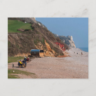 Branscombe Beach im Frühling Postkarte