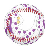 Bransoletka z serduszkiem Style, Light Eggplant Baseball (Vorderseite Links)