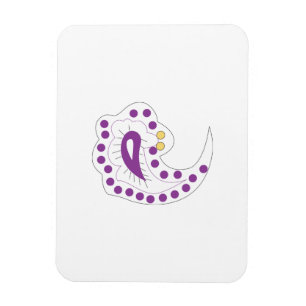 Bransoletka z serduszkiem Style, Light Eggplant Magnet