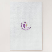 Bransoletka z serduszkiem Style, Light Eggplant Puzzle (Vertikal)