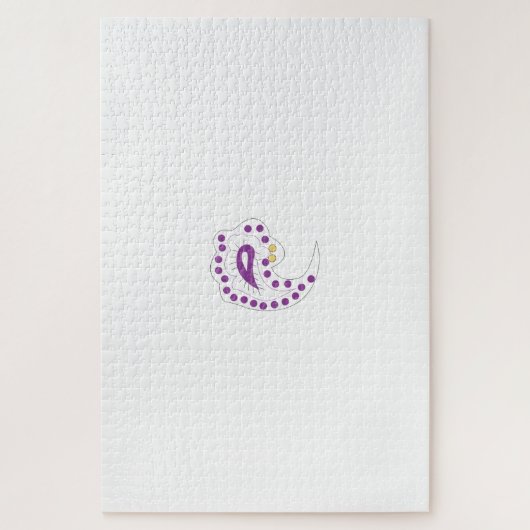 Bransoletka z serduszkiem Style, Light Eggplant Puzzle (Vertikal)