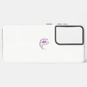 Bransoletka z serduszkiem Style, Light Eggplant Samsung Galaxy Hülle (Linke Seite)