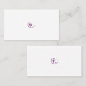 Bransoletka z serduszkiem Style, Light Eggplant Visitenkarte (Vorne/Hinten)