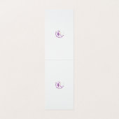 Bransoletka z serduszkiem Style, Light Eggplant Visitenkarten (Innenseite Aufgefaltet)