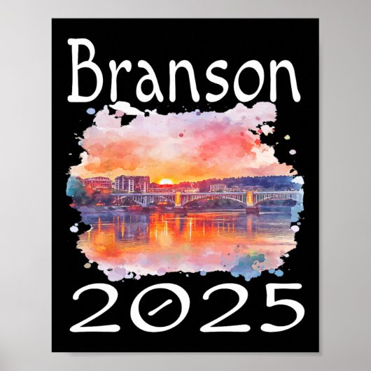 Branson 2025 Matching Family Vacation Group Getawa Poster (Vorne)