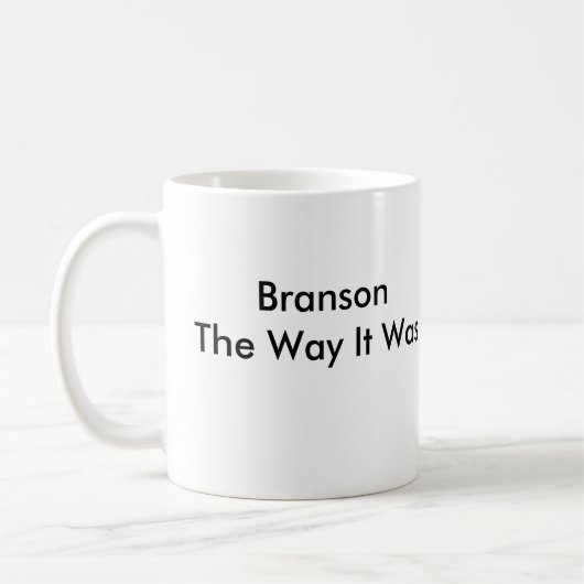 Branson die Weise war es Kaffeetasse (Links)