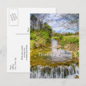 Branson Fall Creek Stream Denken Sie an Sie Postkarte (Vorne/Hinten)