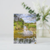 Branson Fall Creek Stream Denken Sie an Sie Postkarte (Stehend Vorderseite)