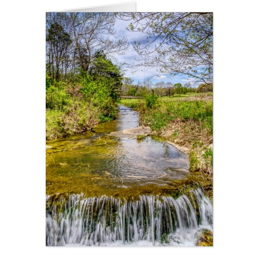 Branson Fall Creek Stream Grußkarte (Vorne)