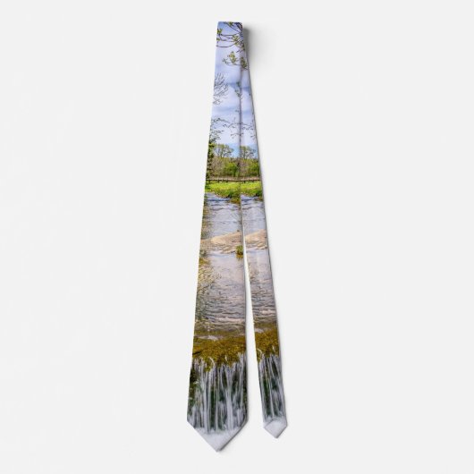 Branson Fall Creek Stream Neck Tie Krawatte (Vorderseite)