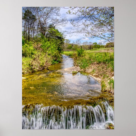 Branson Fall Creek Stream Poster (Vorne)