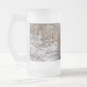 Branson Fall Creek Winter Snow Painterly Mattiert Mattglas Bierglas (Links)