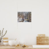 Branson Fall Creek Winter Snow Painterly Poster (Küche)